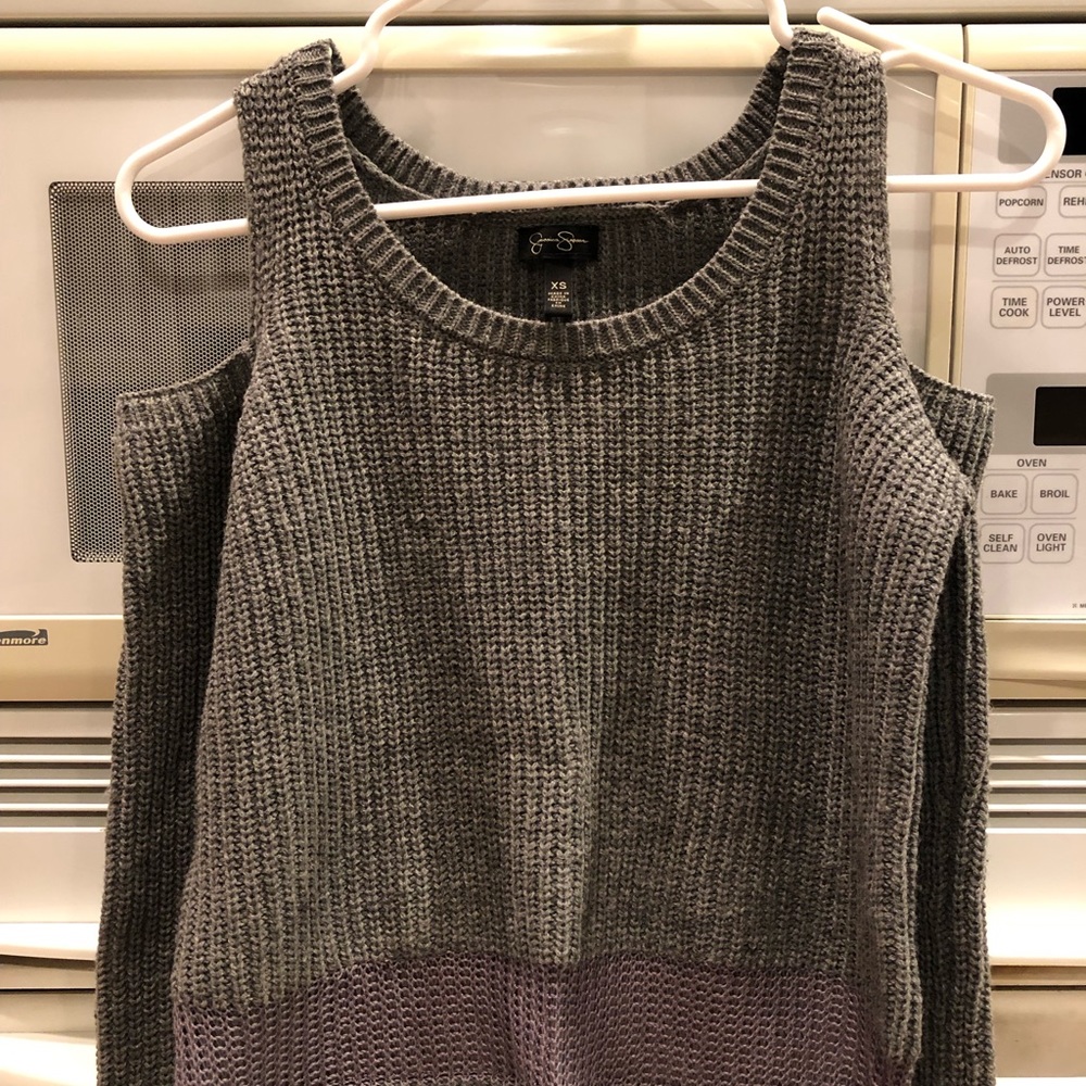 Jessica Simpson Women’s Sweater, Gray, Extra Small